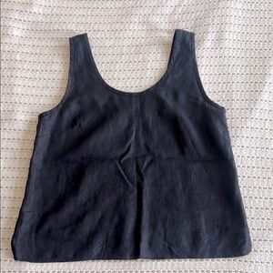 Everlane Black Boxy Sleeveless Tank Top